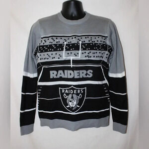 Men’s Las Vegas Raiders Stadium Football Lightup Crewneck Sweater Size Small